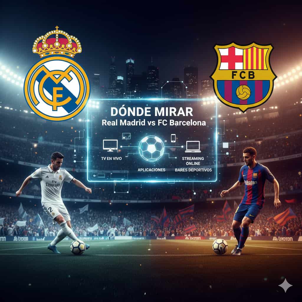 Dónde mirar Real Madrid contra FC Barcelona